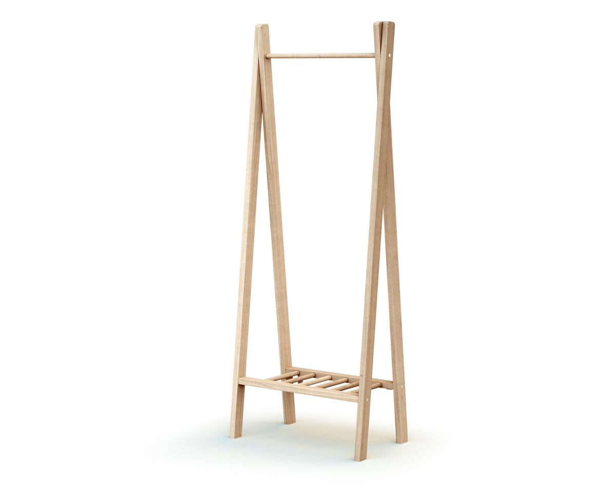 Porte-vêtement enfant en bois hêtre brut