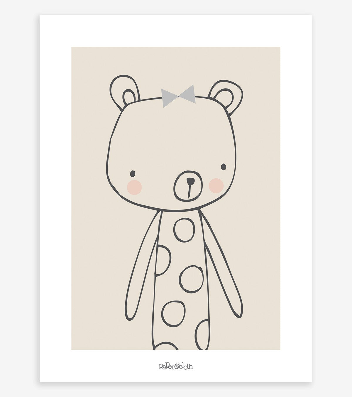 LITTLE FRIENDS - Affiche enfant - L'ourson