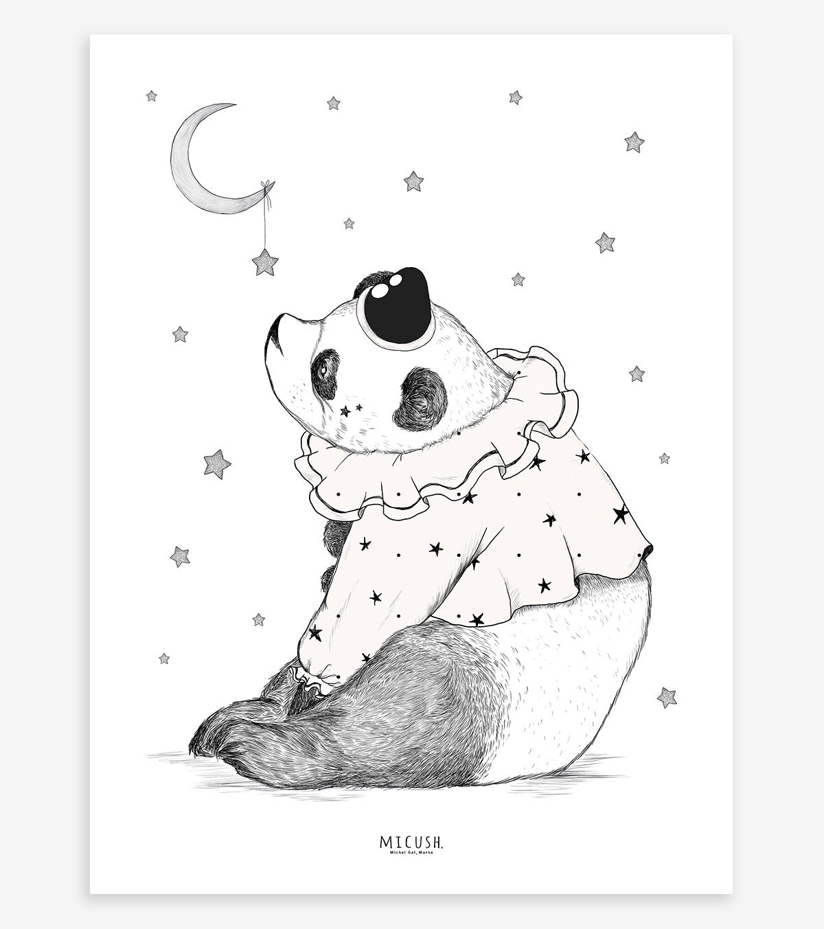 DREAMY - Affiche enfant - Panda rêveur
