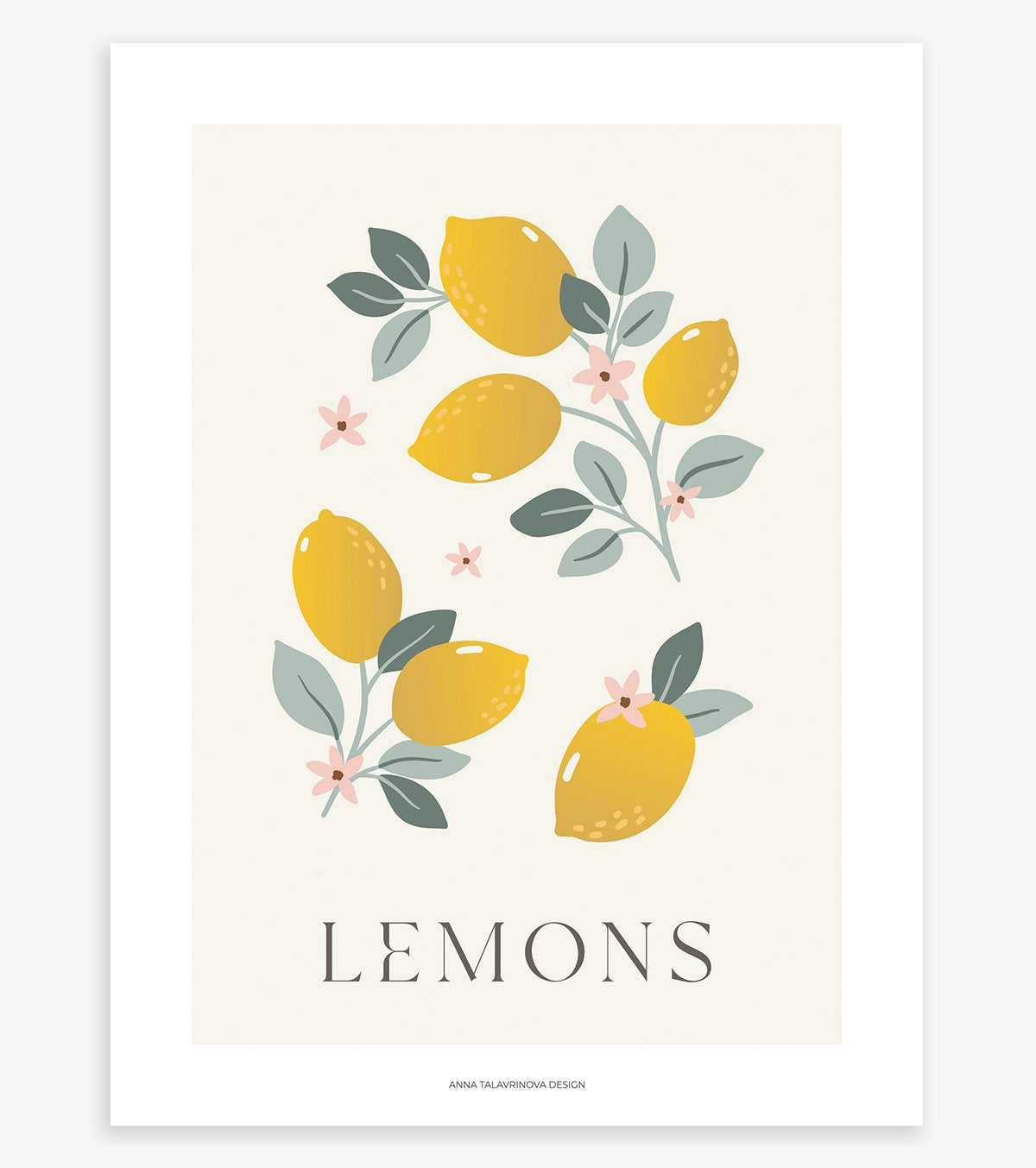 LOUISE - Affiche enfant - Citrons