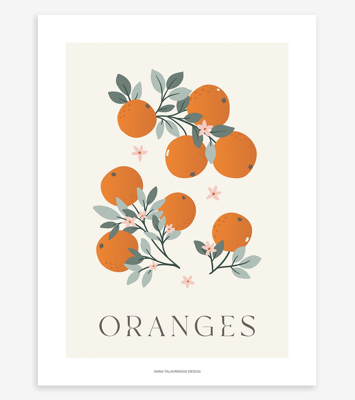 LOUISE - Affiche enfant - Oranges
