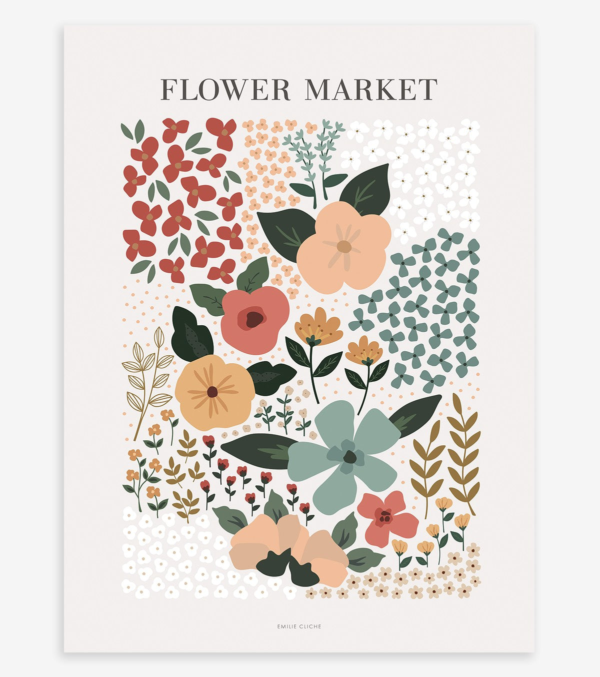 BLOEM - Affiche enfant - Flower market