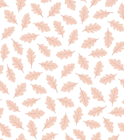 JÖRO - Papier peint enfant - Motif feuilles de chêne