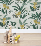 JUNGLE NIGHT - Papier peint enfant - Motif guépards