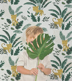 JUNGLE NIGHT - Papier peint enfant - Motif guépards