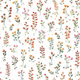 QUEYRAN - Échantillon papier peint, fleurs bucoliques