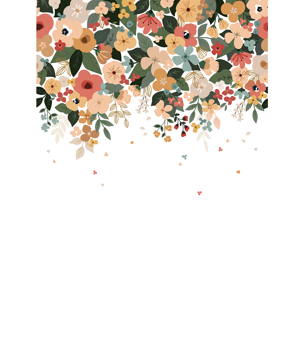 BLOEM - Papier peint panoramique - Grandes fleurs