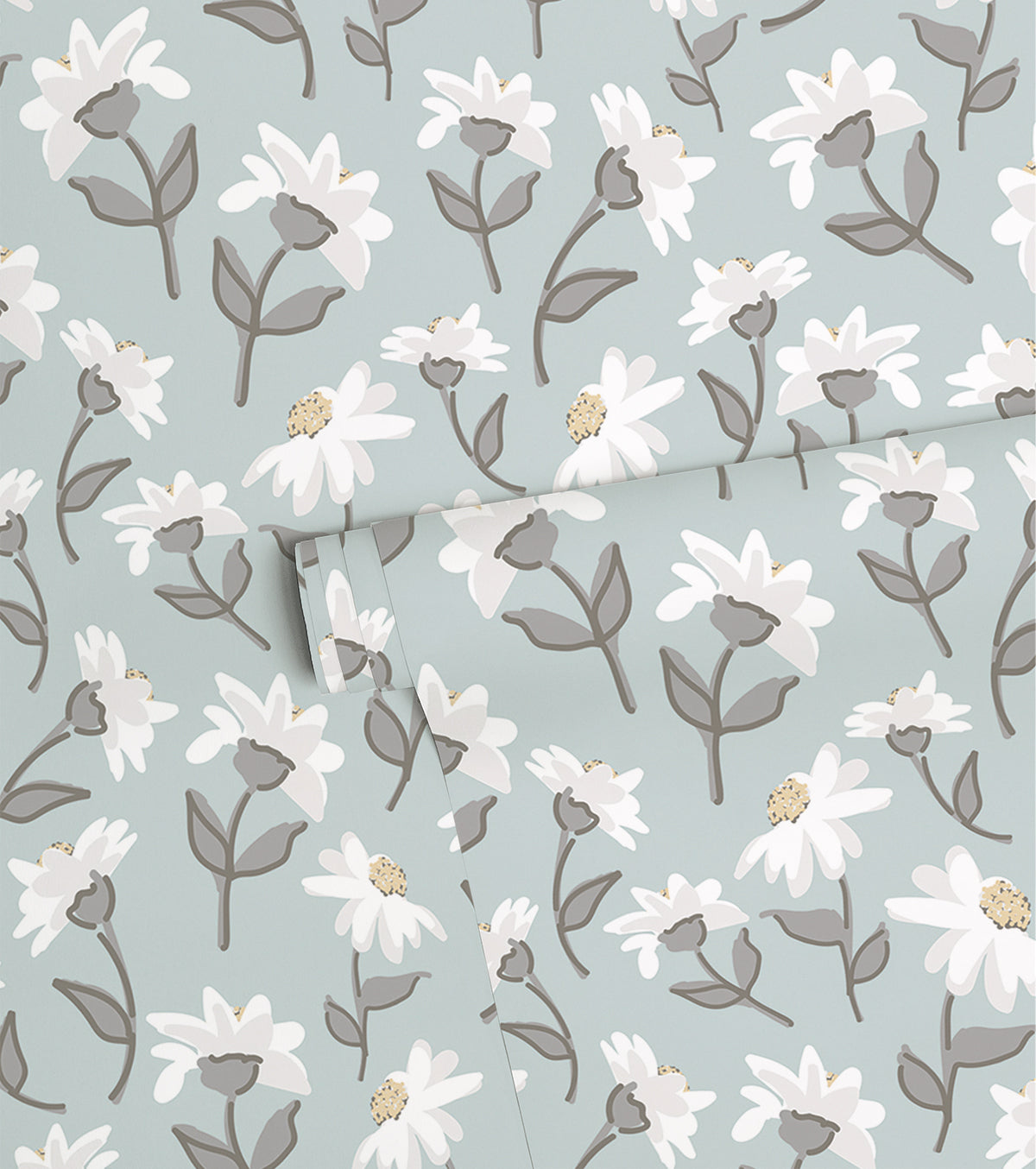 PICNIC DAY - Papier peint enfant - Motif marguerites