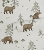 KHARU - Papier peint enfant - Motif ours et montagne