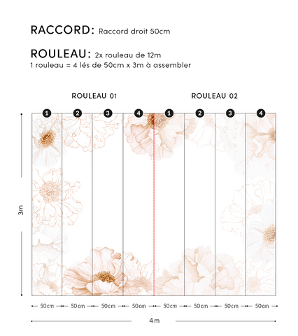 ISLANDIC POPPIES - Papier peint panoramique - Coquelicots (oversize)