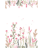 MAGENTA - Papier peint panoramique - Champs de fleurs rose (gauche)