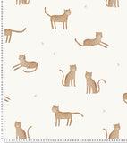 SAMBURU – Échantillon papier peint léopard, horizon sauvage