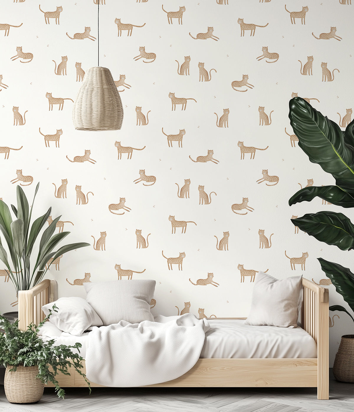 SAMBURU – Papier peint léopard, horizon sauvage