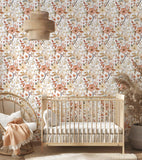 LOUISON - Papier peint fleurs nostalgique