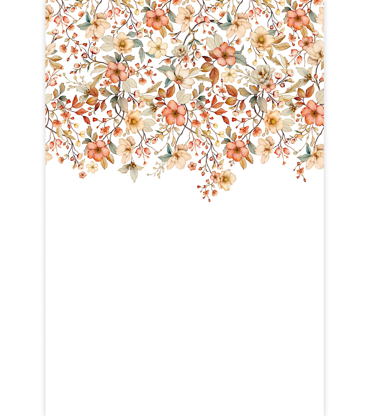 LOUISON : Papier peint panoramique Jardin fleuri