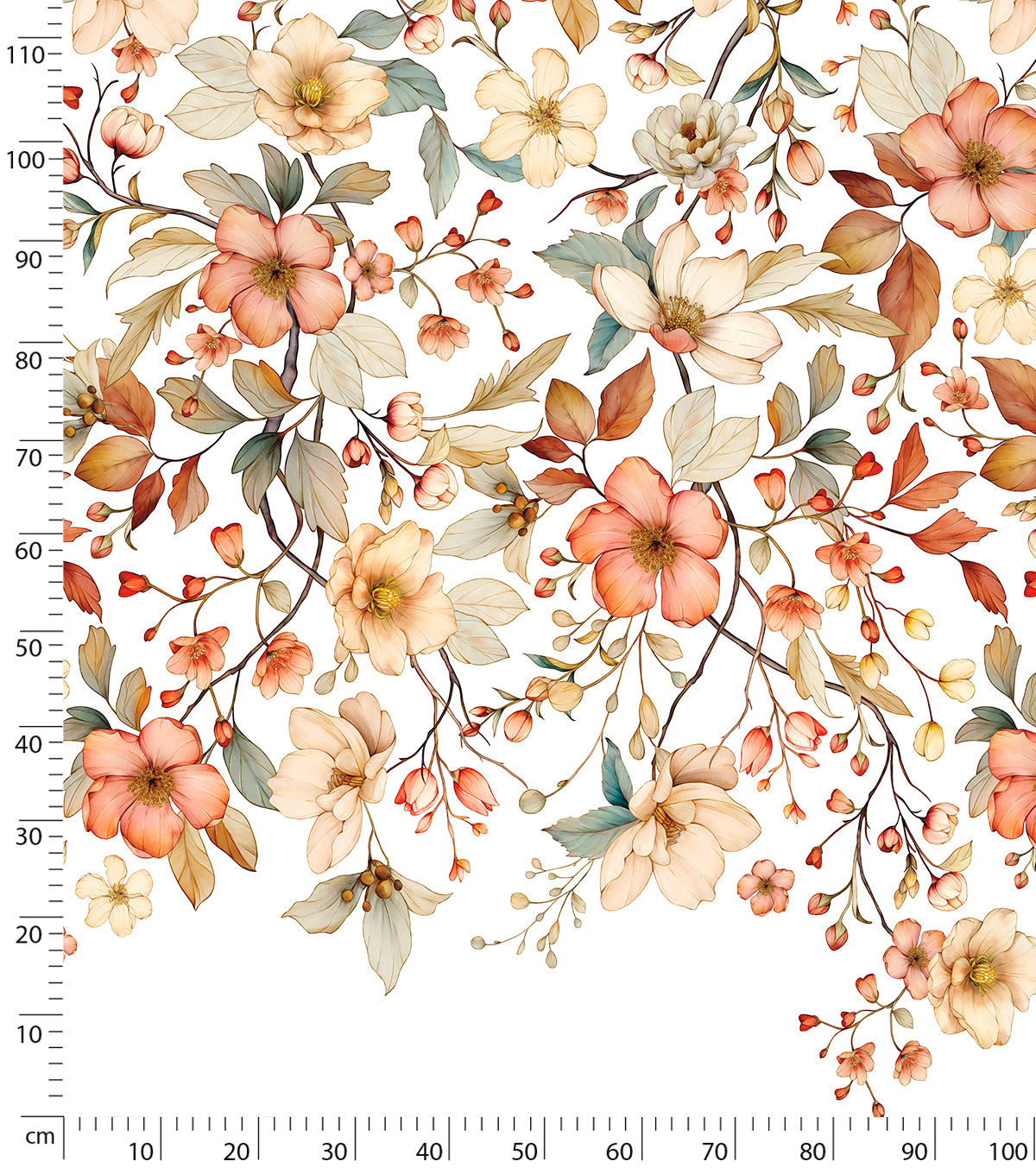 LOUISON : Papier peint panoramique Jardin fleuri