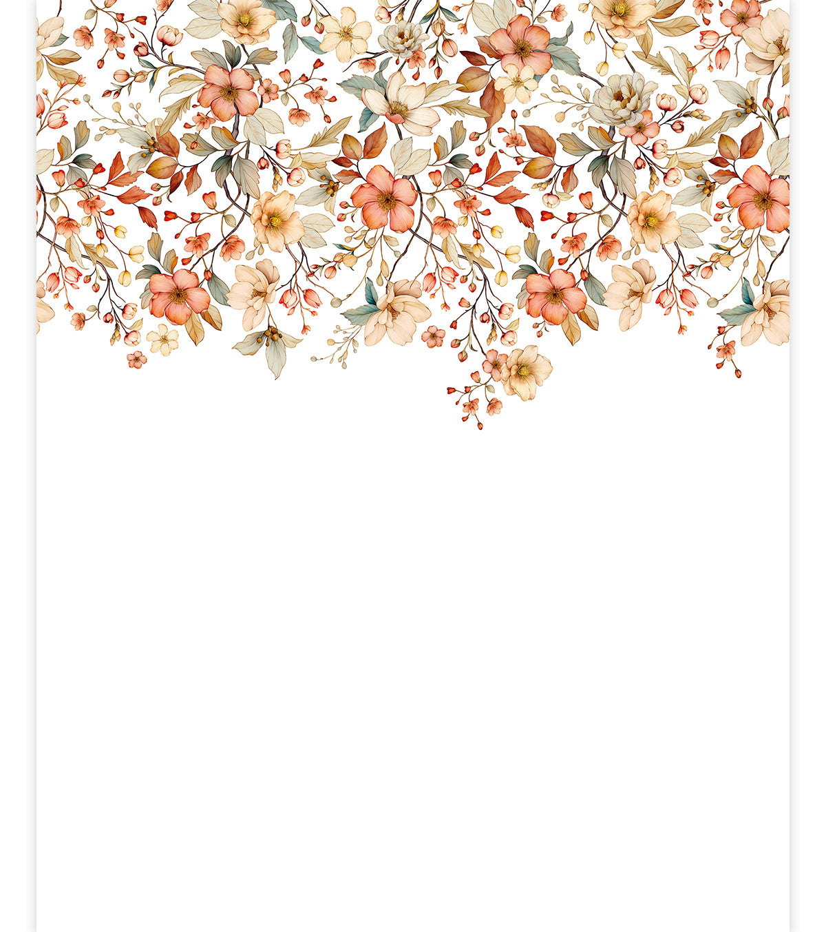 LOUISON : Papier peint panoramique Jardin fleuri