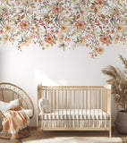 LOUISON : Papier peint panoramique Jardin fleuri