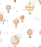 CLOUDY TALES - Papier peint enfant - Motif montgolfières