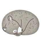 KHARU - Tapis enfant - L'ours gris endormi
