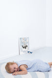 SELENE - Tapis enfant - Montgolfière, bleu