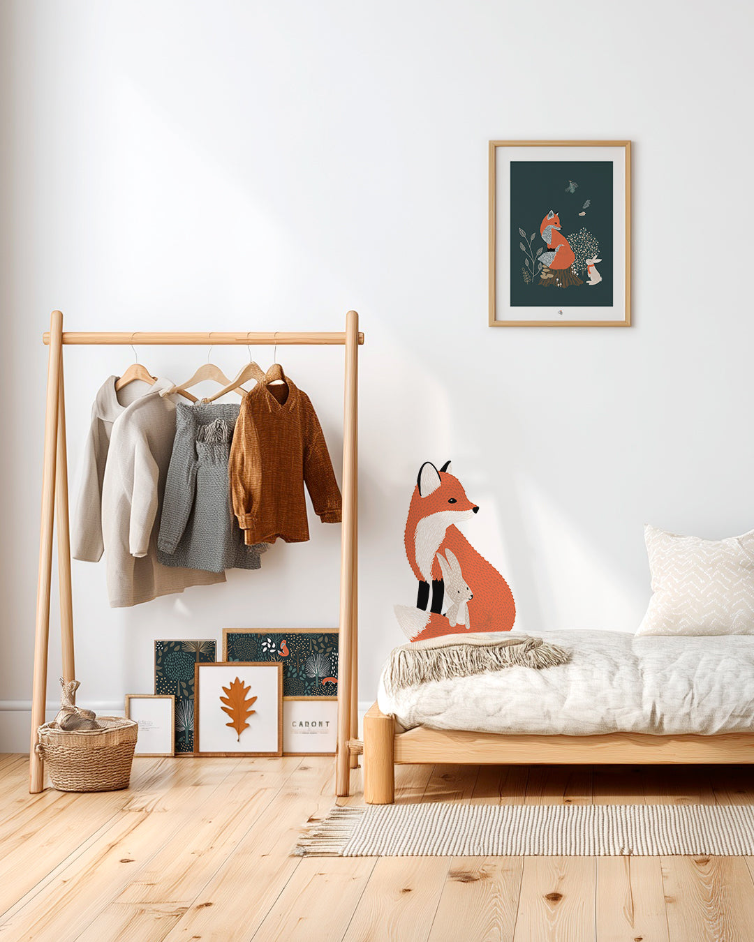 M. FOX - Grand sticker - Renard