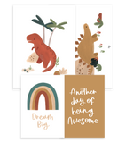 SUNNY – Lot de 4 affiches enfant / Dinosaures & co