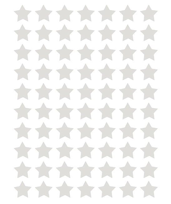 MINIMA - Stickers muraux - 70 Étoiles gris clair