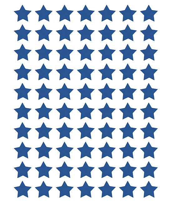 MINIMA - Stickers muraux - 70 Étoiles bleu roi