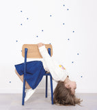 MINIMA - Stickers muraux - 70 Étoiles glitter noir