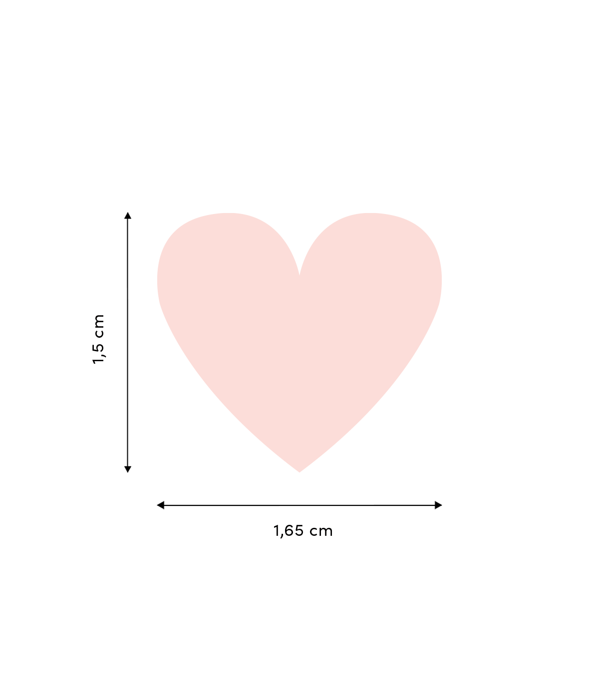Stickers muraux cœurs rose clair