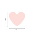 Stickers muraux cœurs rose clair