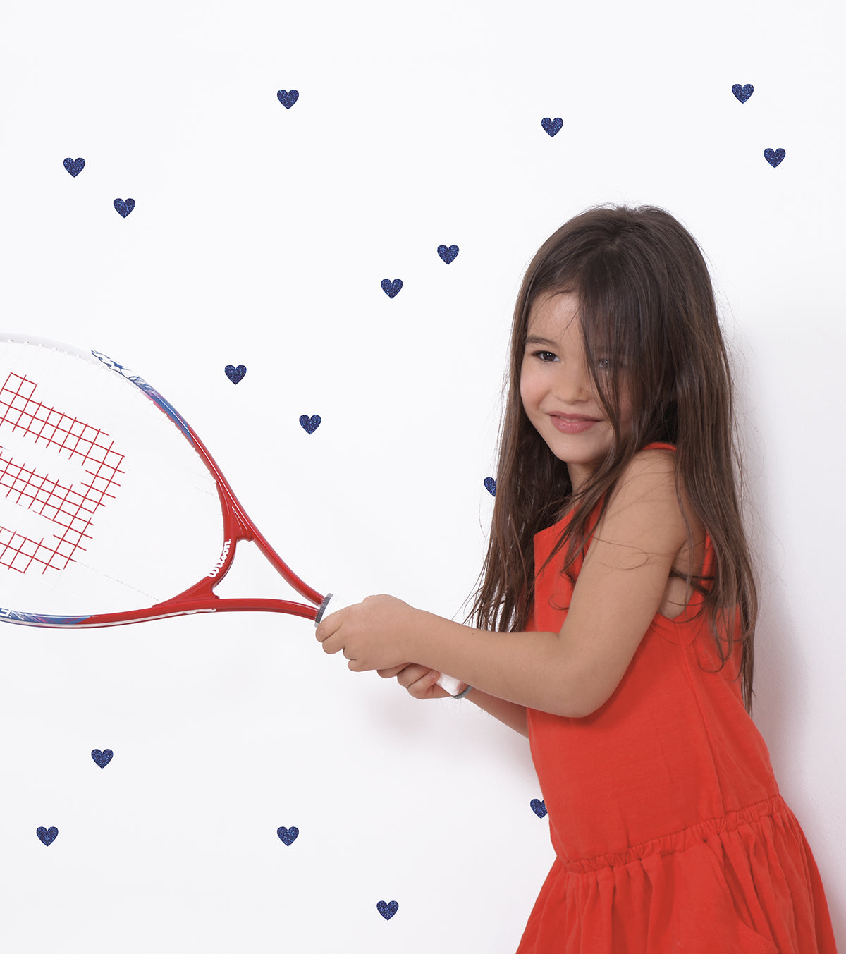 MINIMA - Stickers muraux - 98 coeurs argent