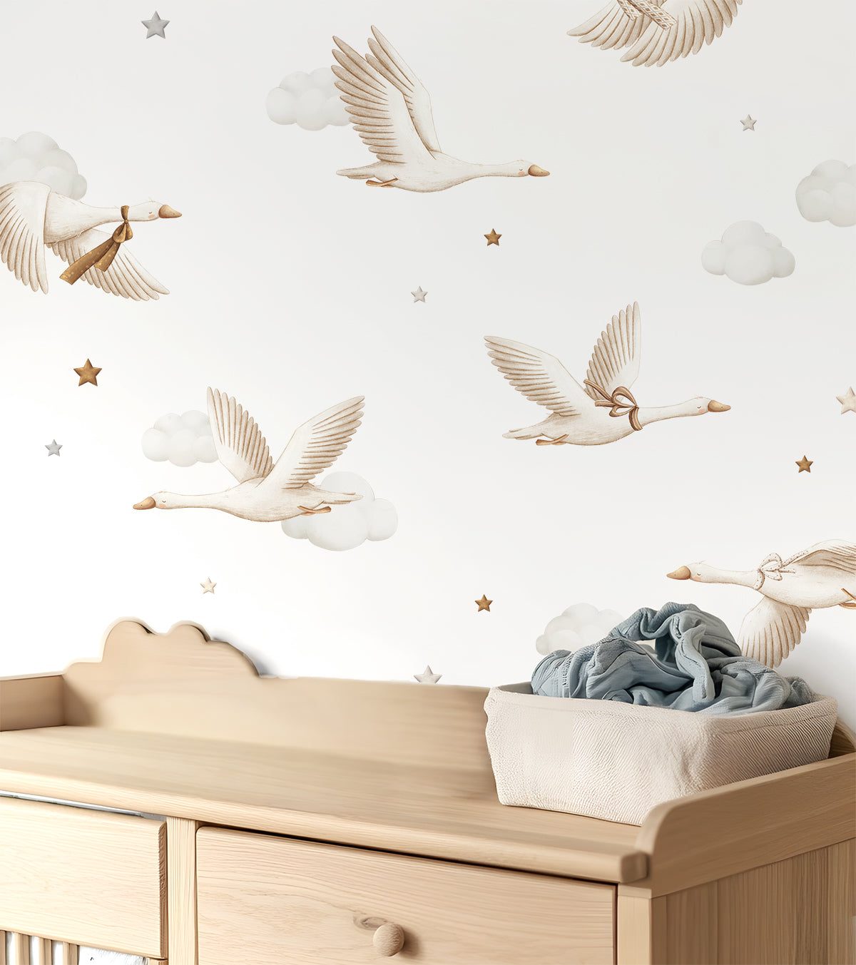 CLOUDY TALES - Stickers muraux - Oies sauvages