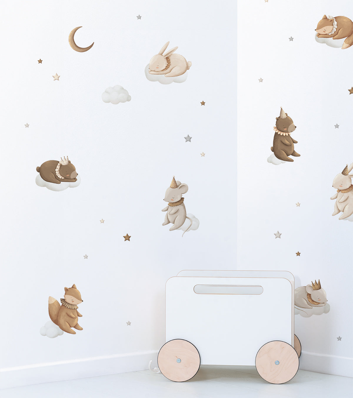 CLOUDY TALES - Stickers muraux - Animaux endormis