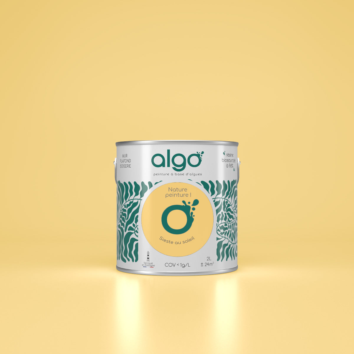 Peinture écologique Algo - Jaune Sieste au Soleil