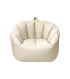 Fauteuil + repose pied enfant – Design ergonomique et pratique - crème