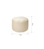 Pouf (S) enfant confortable – Compact et pratique - crème