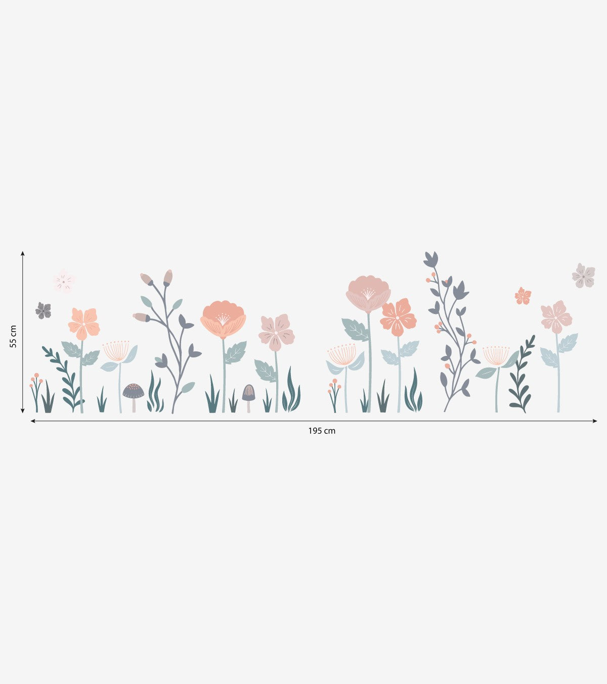 ADELE - Stickers muraux - Grandes fleurs