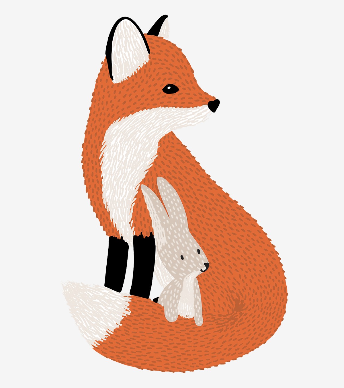 M. FOX - Grand sticker - Renard