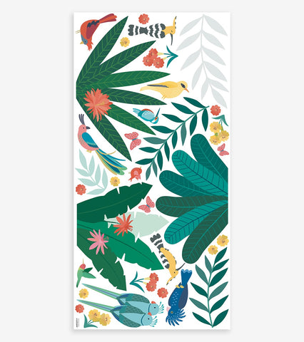 RIO - Stickers muraux - Oiseaux et feuilles