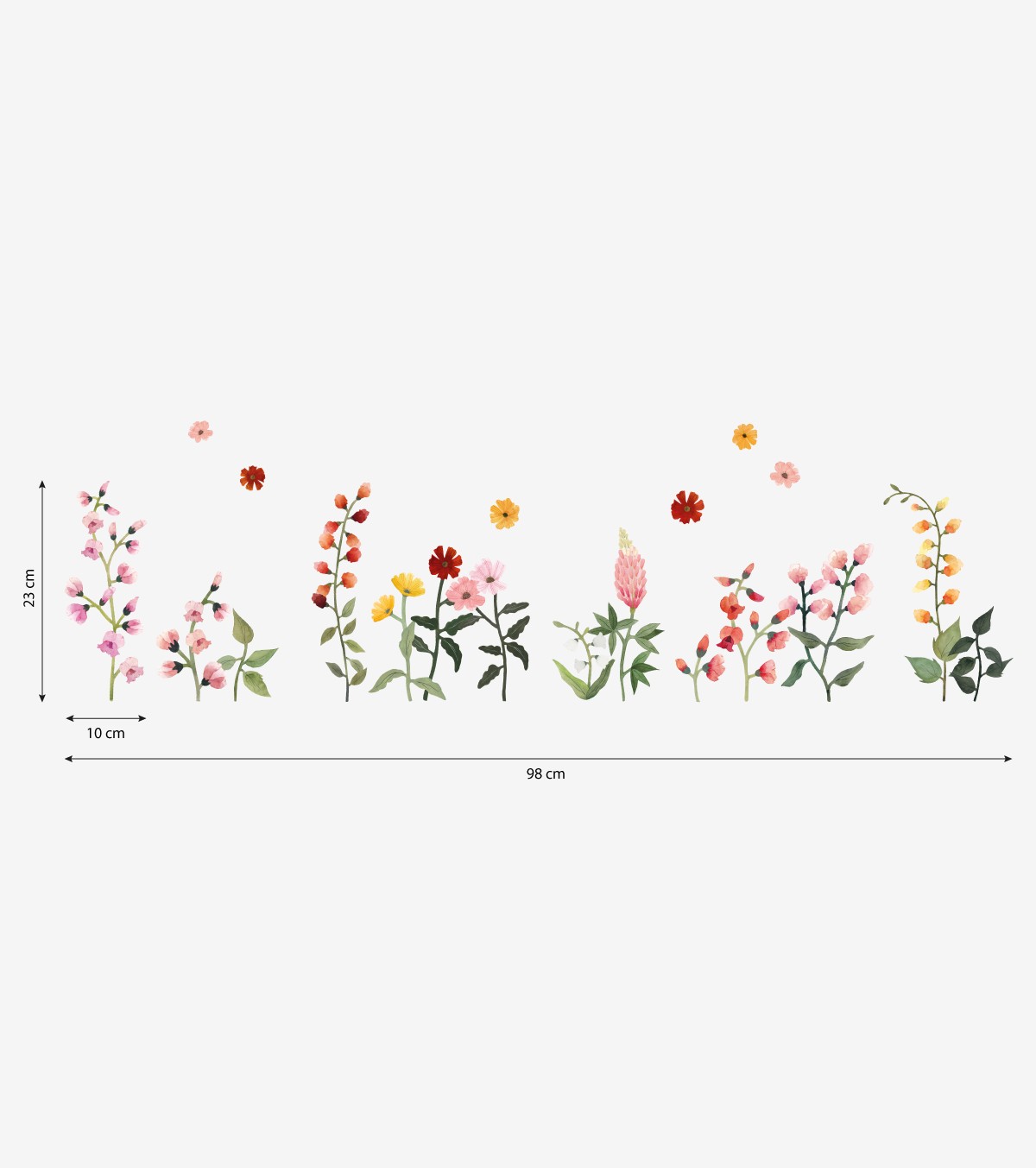 QUEYRAN - Stickers muraux - Jolies fleurs