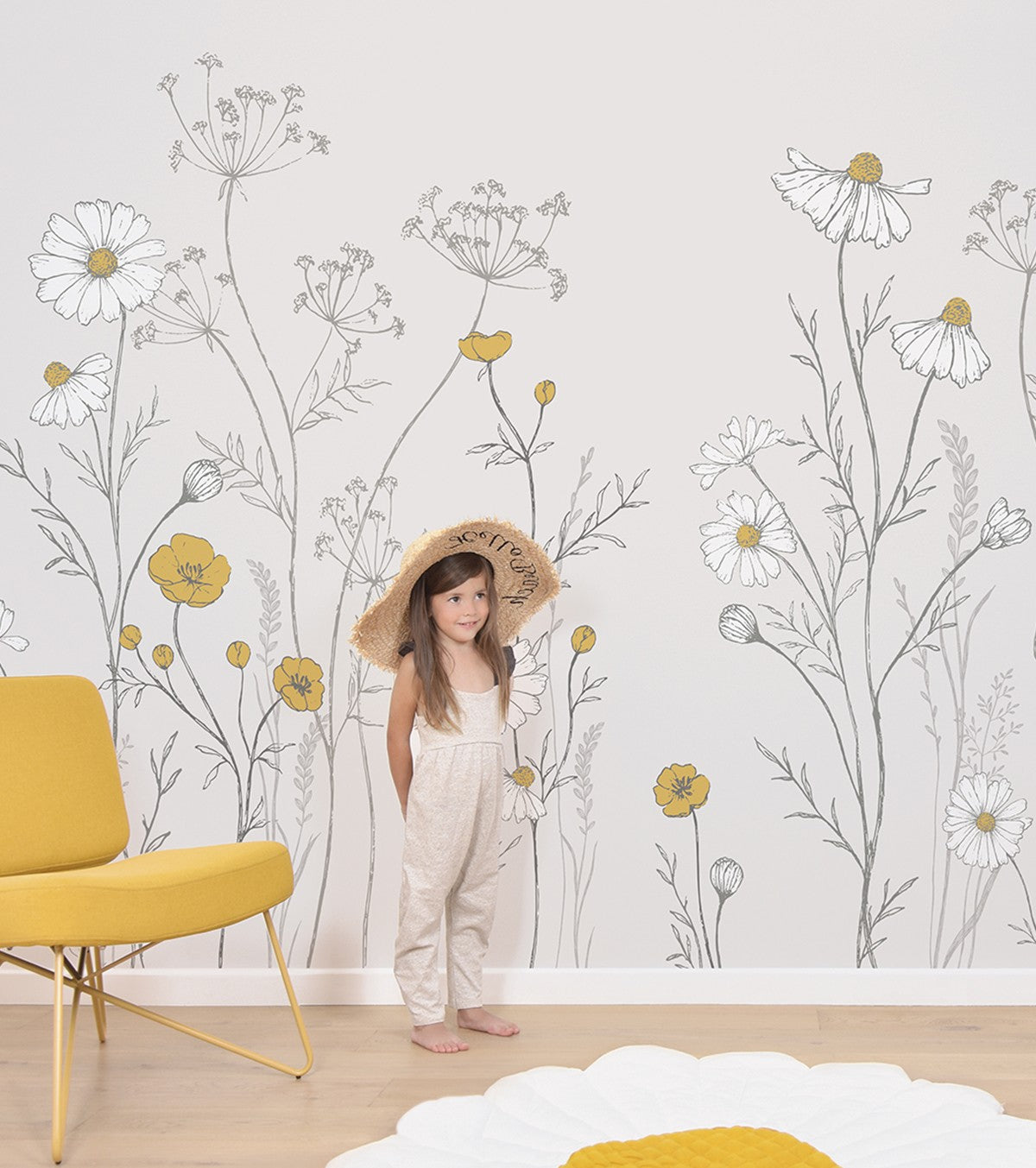 CHAMOMILE - Papier peint panoramique - Fleurs de camomille
