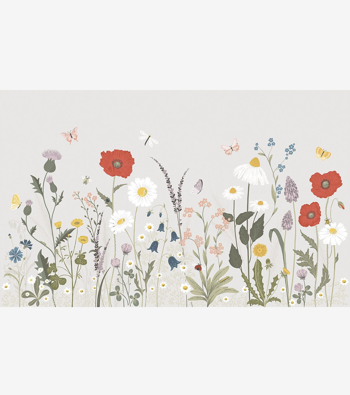 WILDFLOWERS - Papier peint panoramique - Champ de fleurs