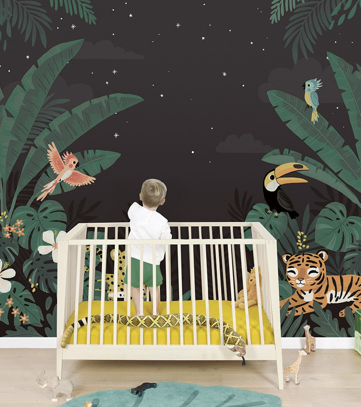 JUNGLE NIGHT - Papier peint panoramique - Animaux de la jungle