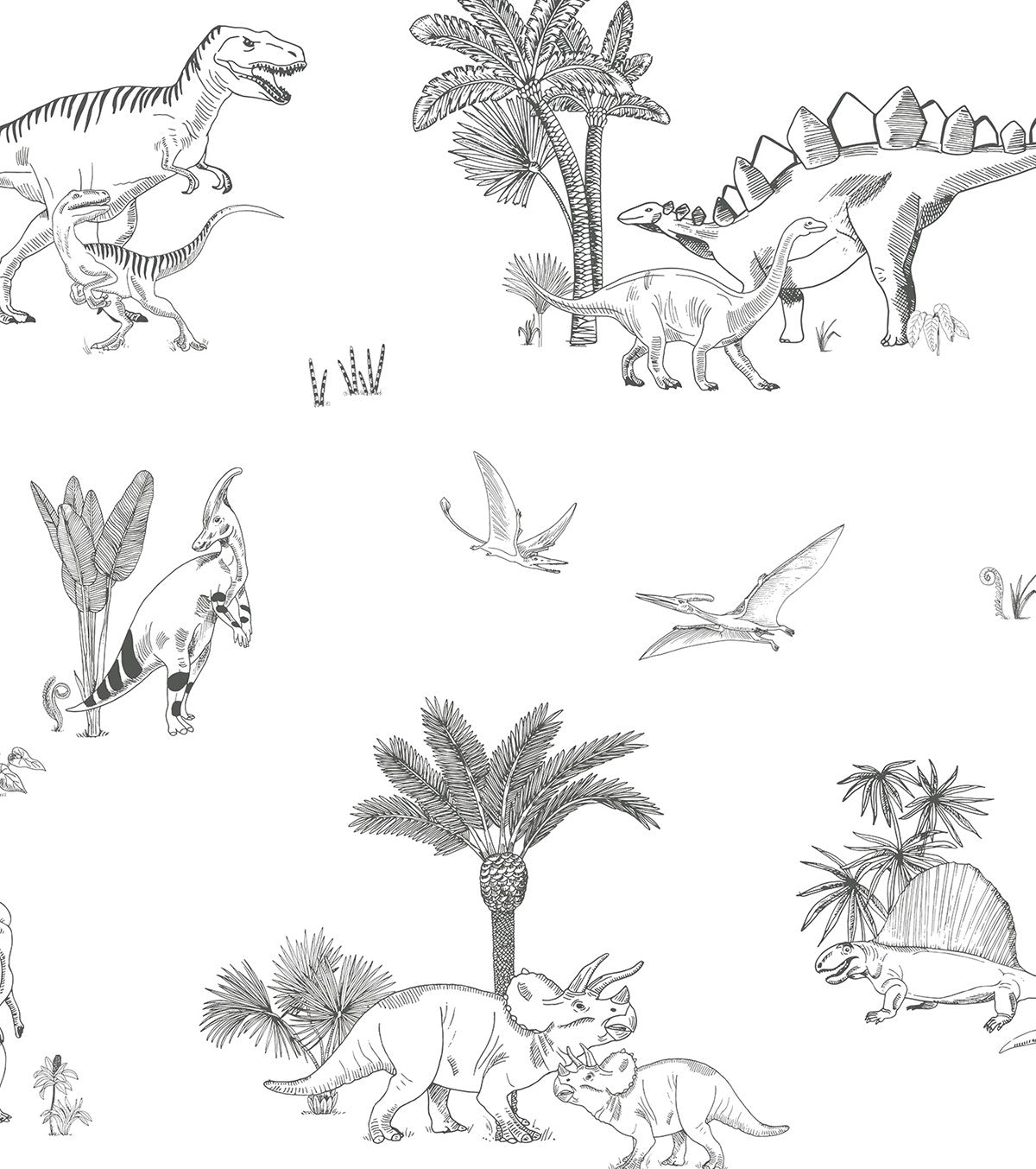 DINOSAURUS - Papier peint - Motif dinosaures