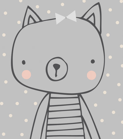 LITTLE FRIENDS - Affiche enfant - Le chat