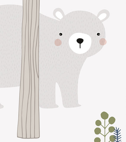 IN THE WOODS - Affiche enfant - L'ours