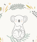 AUSTRALIA - Affiche enfant - Koala et feuilles