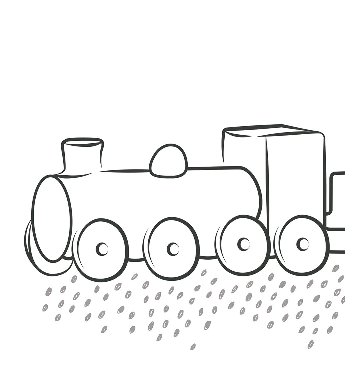 WILD WEST - Affiche enfant - Locomotive
